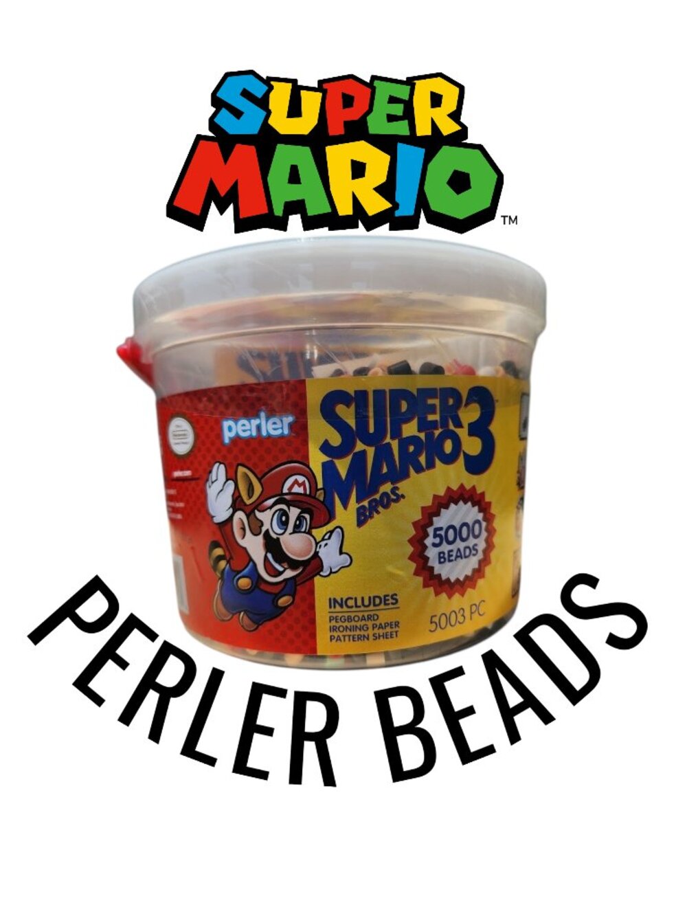 NEW Perler Fuse Craft Beads Bucket Activity Kit 5000 Bead Super Mario Brothers I